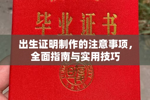 堆龙德庆出生证明制作的注意事项，全面指南与实用技巧